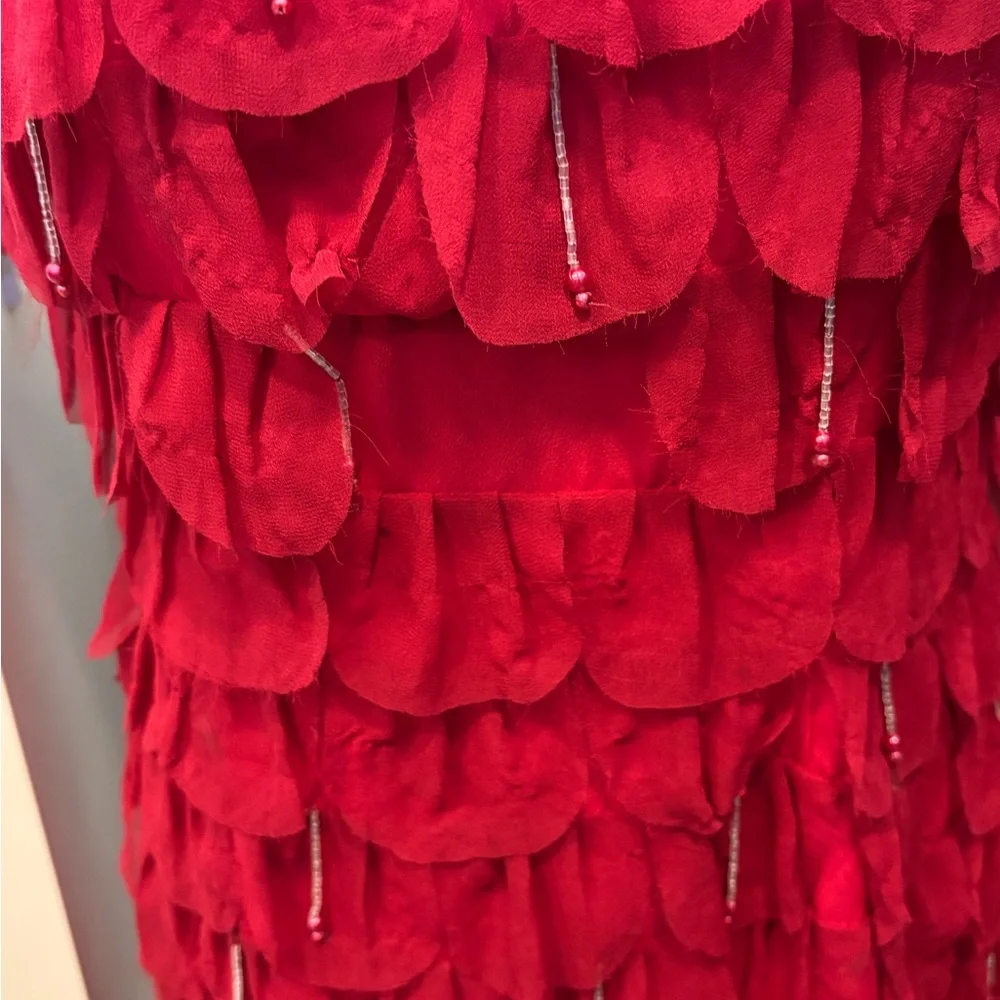 Vintage DOLCE & GABBANA Red Silk Dress – Size 4 - Picture 6 of 7